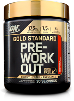 Optimum Nutrition Gold Standard Pre-Workout. ENergy. Focus. Endurance. 30 Servings.