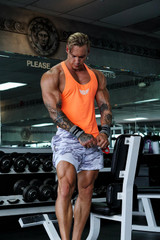 Size Up NEON ORANGE Y-Back Tank