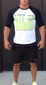 Size Up Supplements White Baseball Tee
