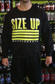Size Up Supplements Black Crew Neck Sweat Shirt
