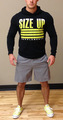 Size Up Supplements Black Fitted Hoodie